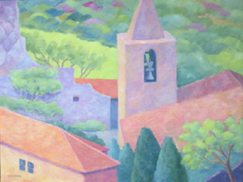 France, Bell Tower, Les Baux de Provence.40x30.JPG